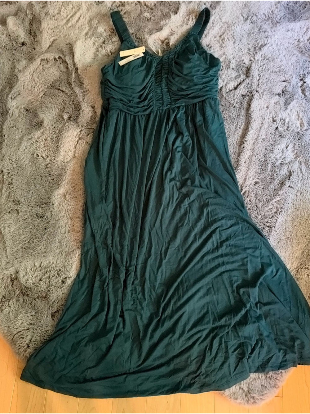 Soma Teal V-Neck Jersey Maxi Dress - Picture 6 of 7
